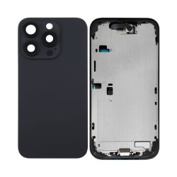 Tampa Traseira+Frame+Flex Apple iPhone 16 Pro Max com  Wireless Charge+Flashlight Flex Preto